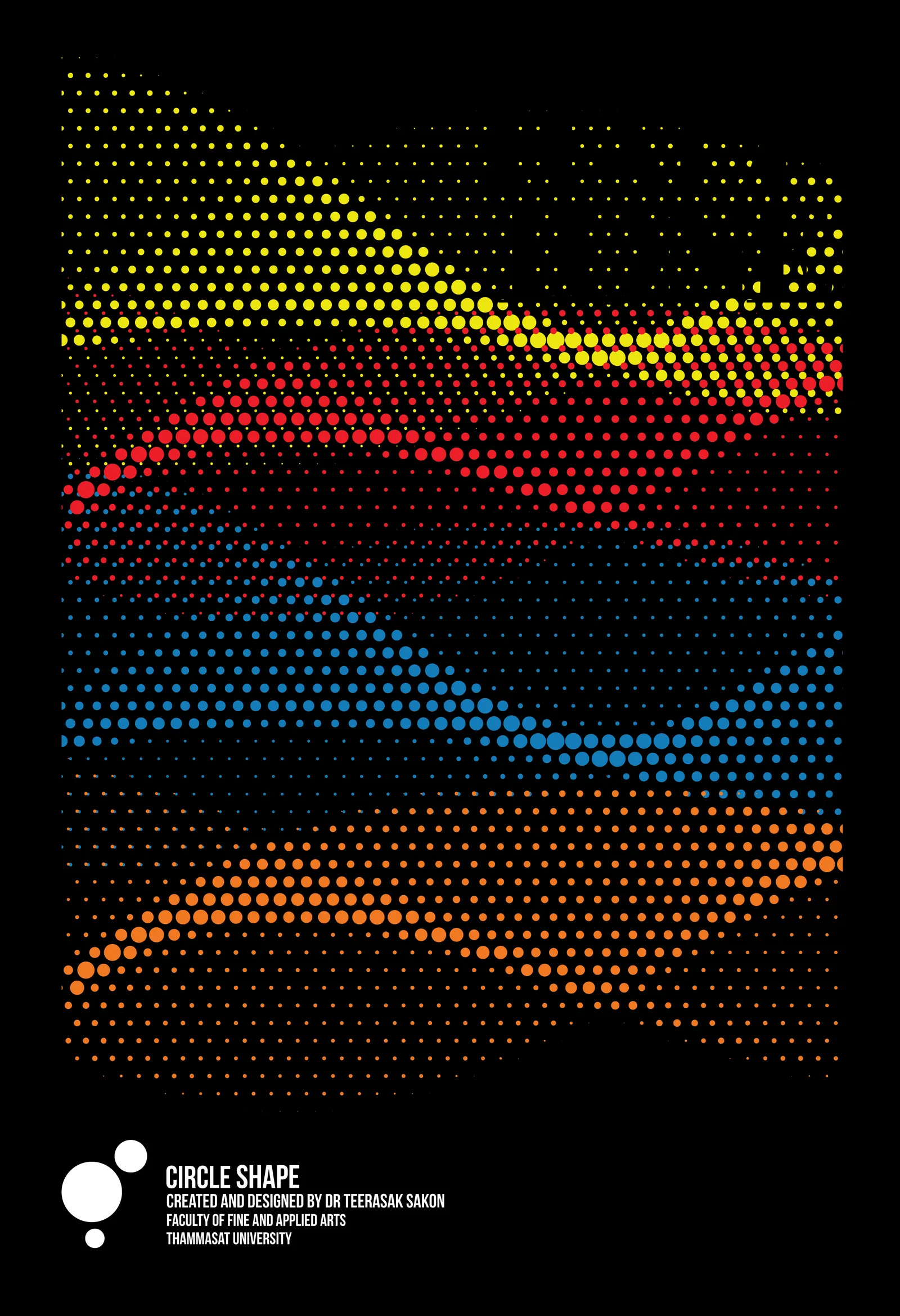 Circle — a halftone field bent into a gesture.
