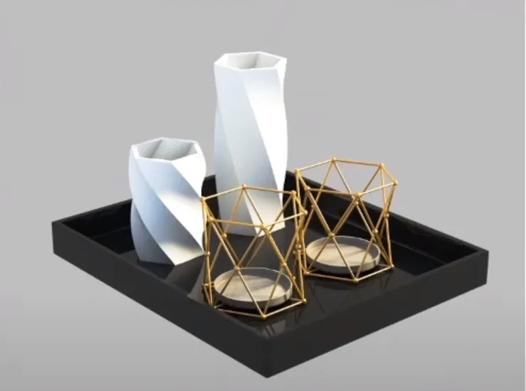 Tableware set — form study in white.